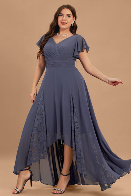 Robe Demoiselle D'Honneur Dentelle Marine - gallery 8