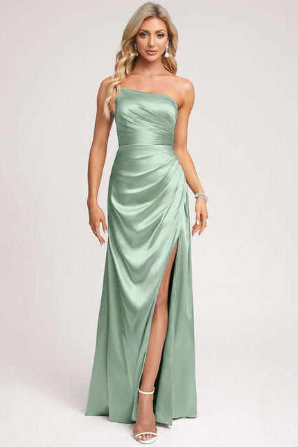 Robe Demoiselle D'Honneur Fluide Argentée - gallery 1