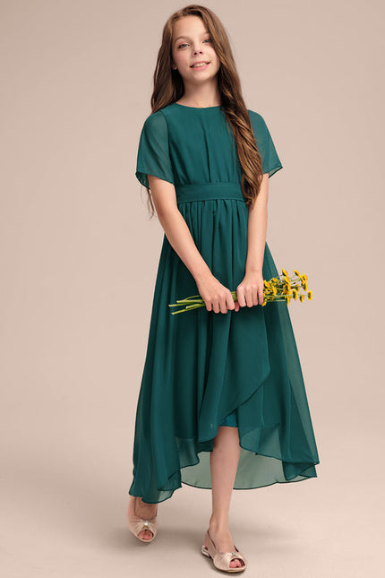 Robe Demoiselle D'Honneur Émeraude Aérienne