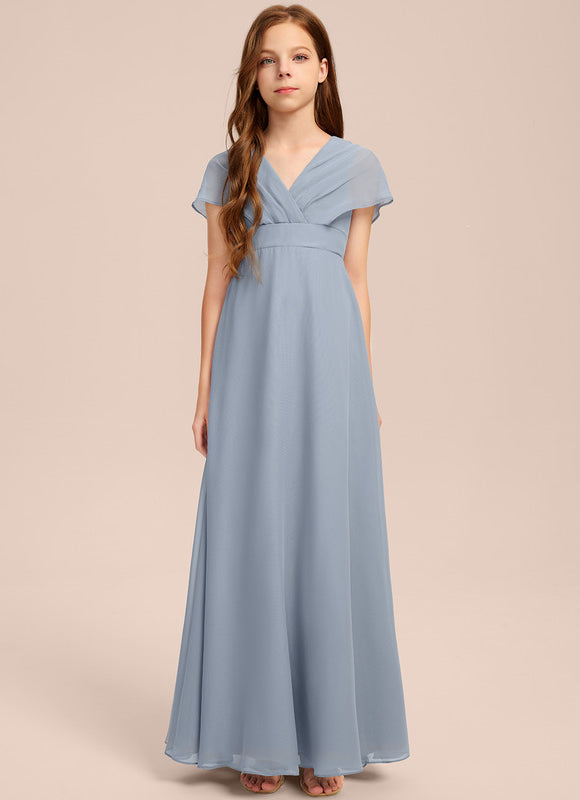 Robe Demoiselle D'Honneur Verte Éthérée - gallery 6