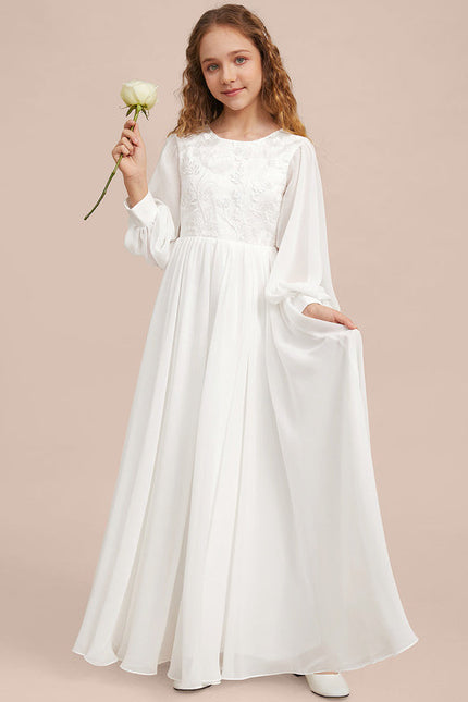 Robe Demoiselle D'Honneur Élégante Enfantine