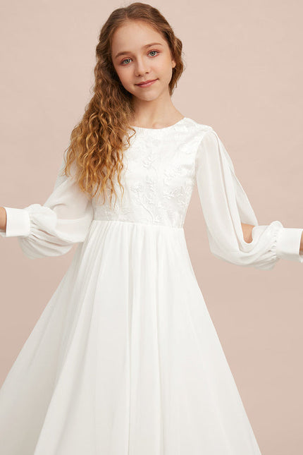 Robe Demoiselle D'Honneur Élégante Enfantine - gallery 7