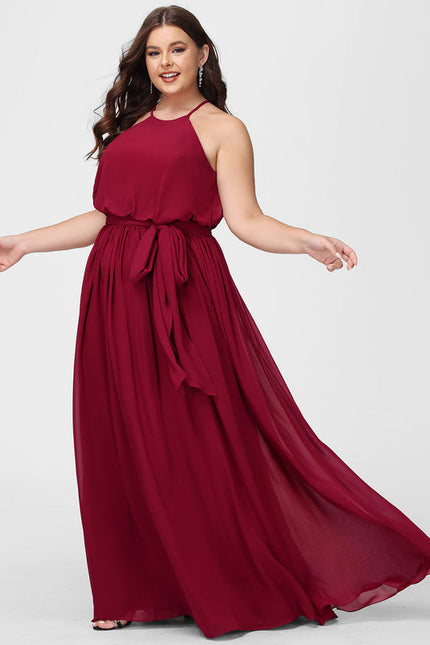 Robe Demoiselle D'Honneur Mousseline Lila - gallery 7