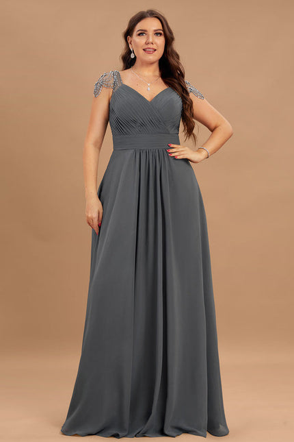 Robe Demoiselle D'Honneur Élégance Graphique - gallery 8