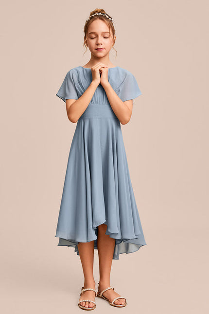 Robe Demoiselle D'Honneur Nuit Marine Fluide - gallery 2