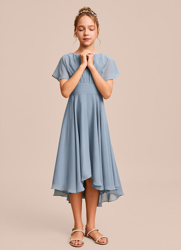 Robe Demoiselle D'Honneur Nuit Marine Fluide - gallery 2