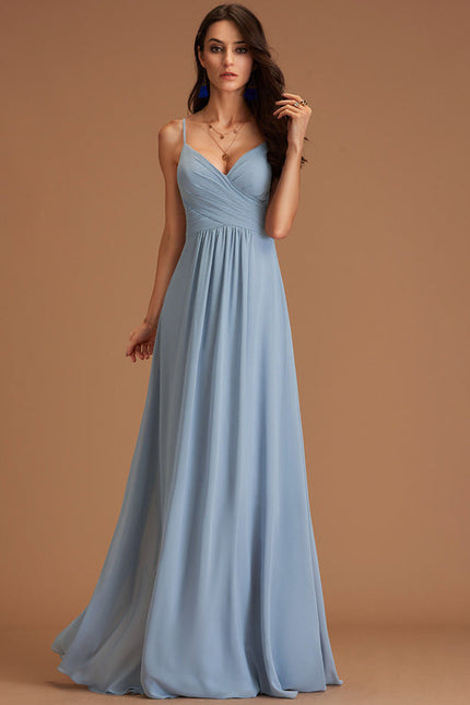 Robe Demoiselle D'Honneur Élégante Bordeaux - gallery 1