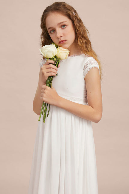 Robe Demoiselle D'Honneur Élégante Enfantine - gallery 7