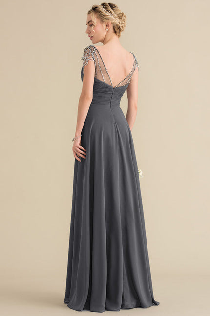 Robe Demoiselle D'Honneur Élégance Graphique - gallery 4