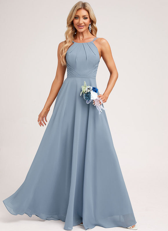 Robe Demoiselle D'Honneur Florale Légère