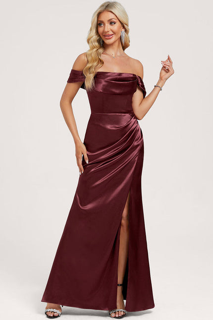 Robe Demoiselle D'Honneur Col Bateau - gallery 1