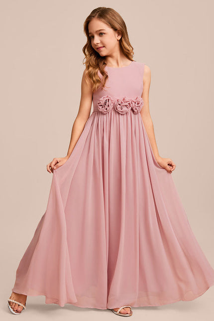 Robe Demoiselle D'Honneur Flottante Poudrée - gallery 3