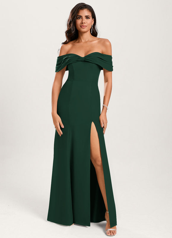 Robe Demoiselle D'Honneur Vert Kaki - gallery 1