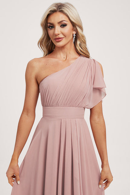 Robe Demoiselle D'Honneur Chiffon Rose - gallery 4