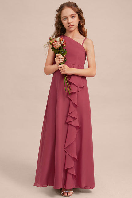 Robe Demoiselle D'Honneur Flamme Framboise