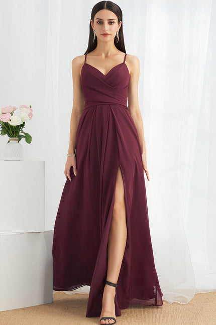 Robe Demoiselle D'Honneur À Volants Rose Pâle - gallery 2