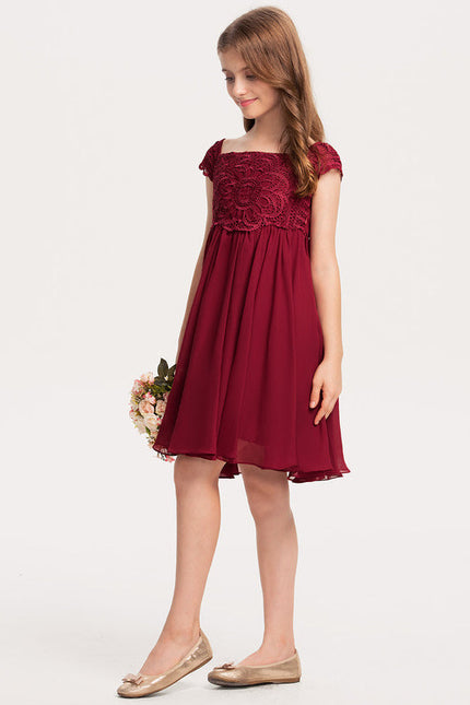 Robe Demoiselle D'Honneur Élégance Cerise - gallery 2