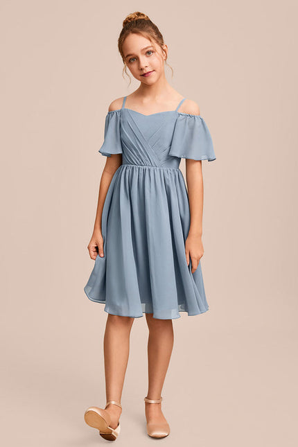 Robe Demoiselle D'Honneur Bleu Vert - gallery 3