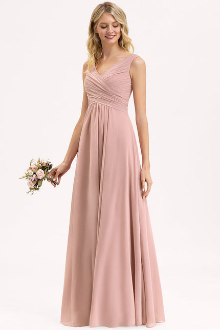 Robe Demoiselle D'Honneur Élégante Bordeaux - gallery 2