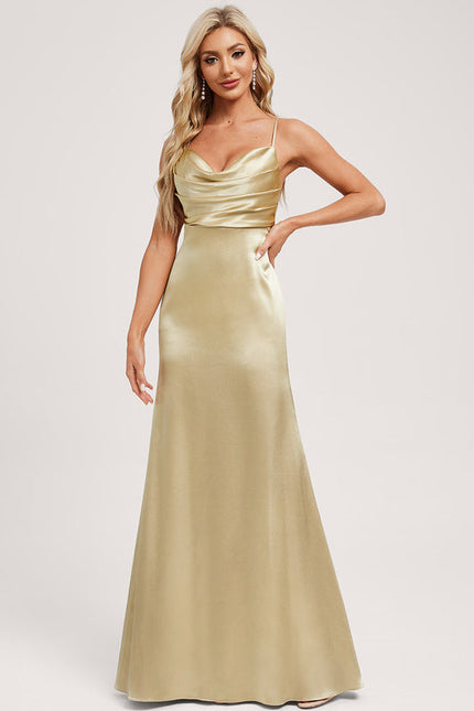 Robe Demoiselle D'Honneur Ombre De Satin Éclatant