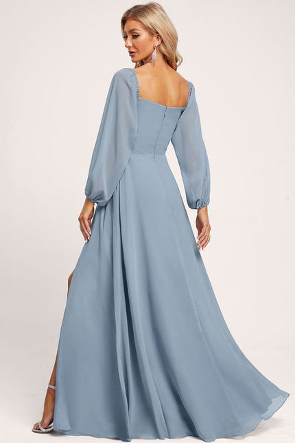 Robe Demoiselle D'Honneur Fluide Rose Doux - gallery 3