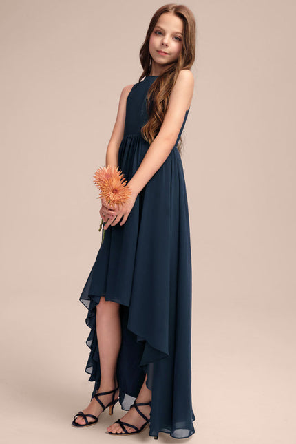 Robe Demoiselle D'Honneur Nuit Marine Fluide - gallery 3