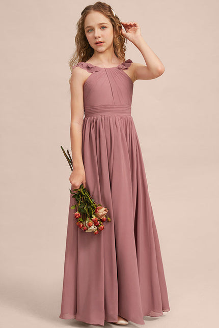 Robe Demoiselle D'Honneur Flottante Poudrée - gallery 3