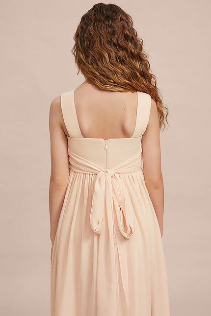 Robe Demoiselle D'Honneur Flou Pêche - gallery 5