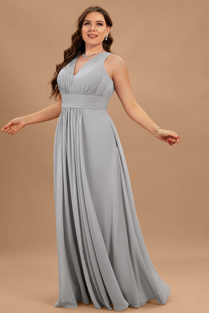 Robe Demoiselle D'Honneur Élégance Marine Flottante - gallery 9