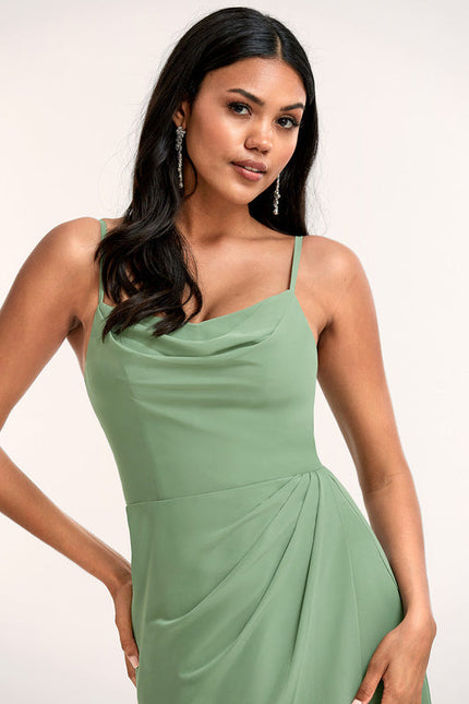 Robe Longue Fluide Demoiselle D'Honneur - gallery 3