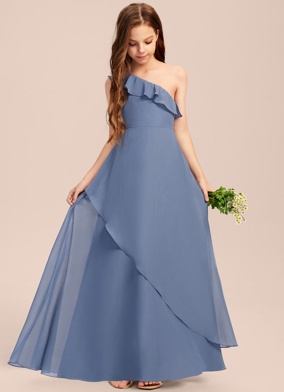 Robe Demoiselle D'Honneur Vert Poudré Élégant - gallery 5