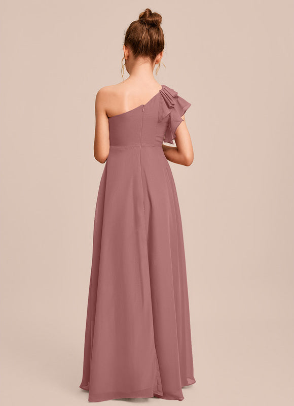 Robe Demoiselle D'Honneur Vert Poudré Élégant - gallery 1