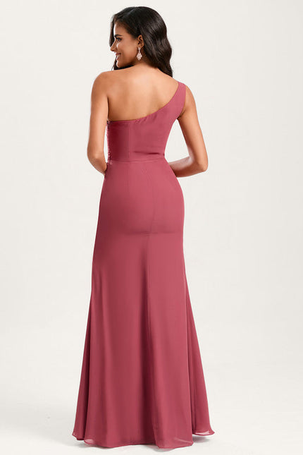 Robe Sirene Demoiselle D'Honneur Rose Pale - gallery 1