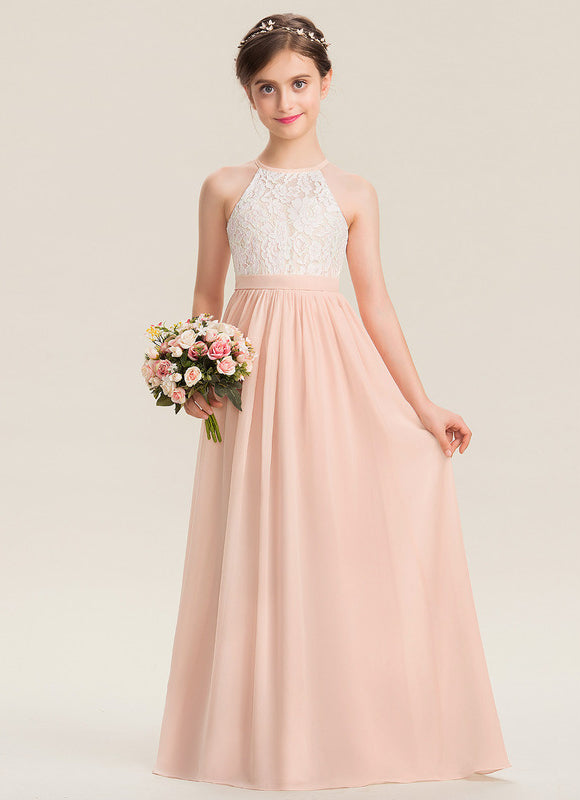 Robe Demoiselle D'Honneur Aérienne Rose - gallery 3