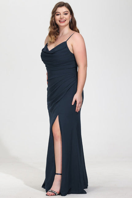 Robe Demoiselle D'Honneur Bleu Nuit - gallery 7