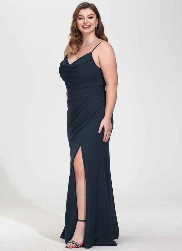 Robe Demoiselle D'Honneur Bleu Nuit - gallery 7