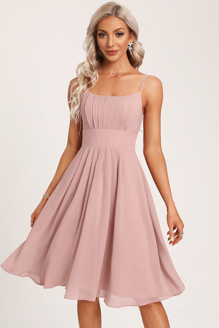 Robe Rose Courte Demoiselle D'Honneur