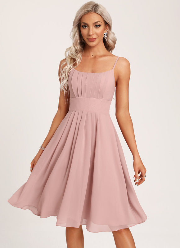 Robe Rose Courte Demoiselle D'Honneur