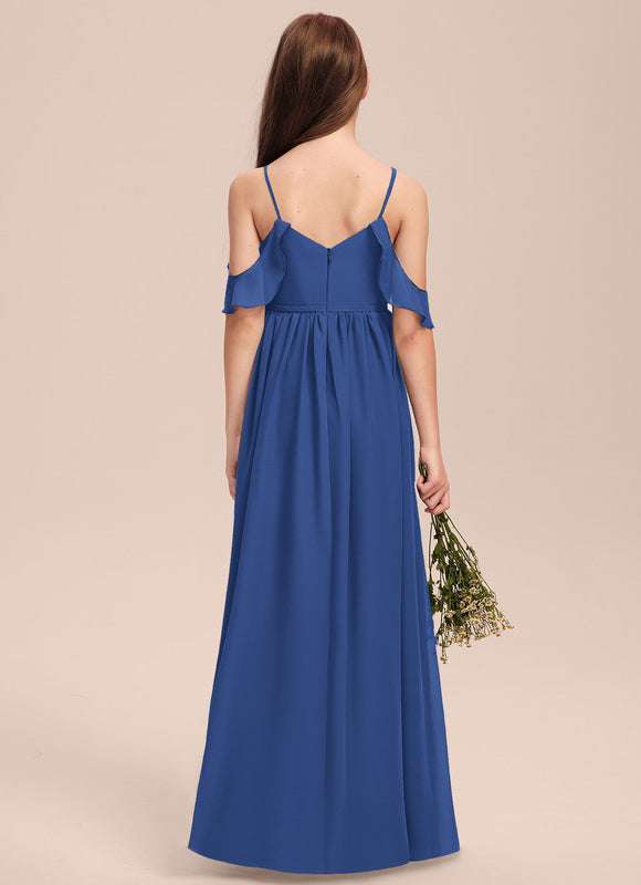 Robe Demoiselle D'Honneur Flottante Cerise - gallery 1