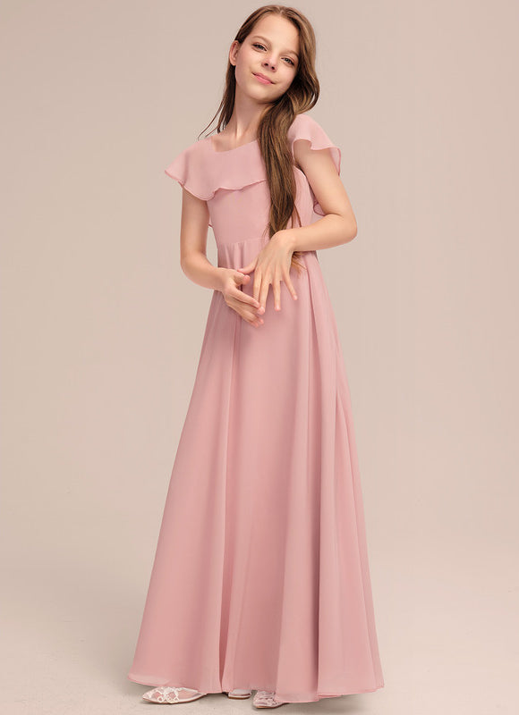 Robe Demoiselle D'Honneur Volante Prune - gallery 2