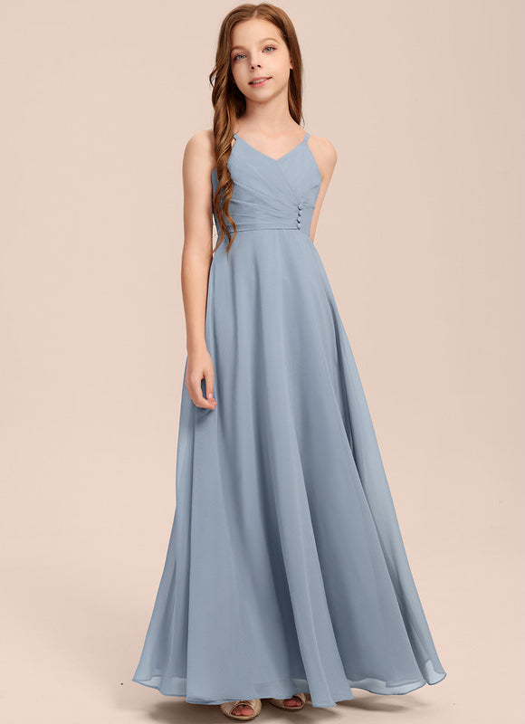 Robe Demoiselle D'Honneur Verte Éthérée - gallery 7