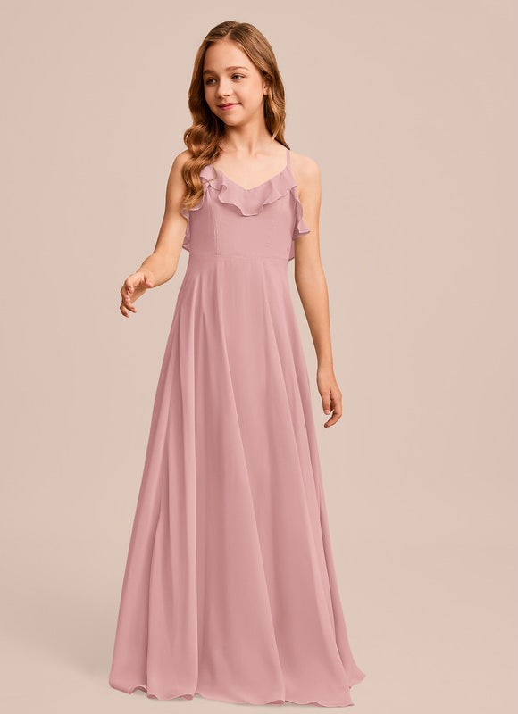 Robe Demoiselle D'Honneur Verte Éthérée