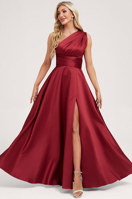 Robe Demoiselle D'Honneur Satin Croisée Élégante - gallery 3