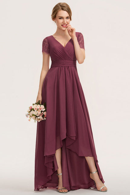 Robe Demoiselle D'Honneur Dentelle Marine - gallery 3