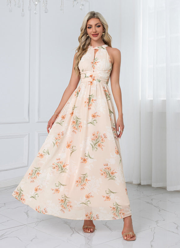 Robe Demoiselle D'Honneur Florale Légère - gallery 9