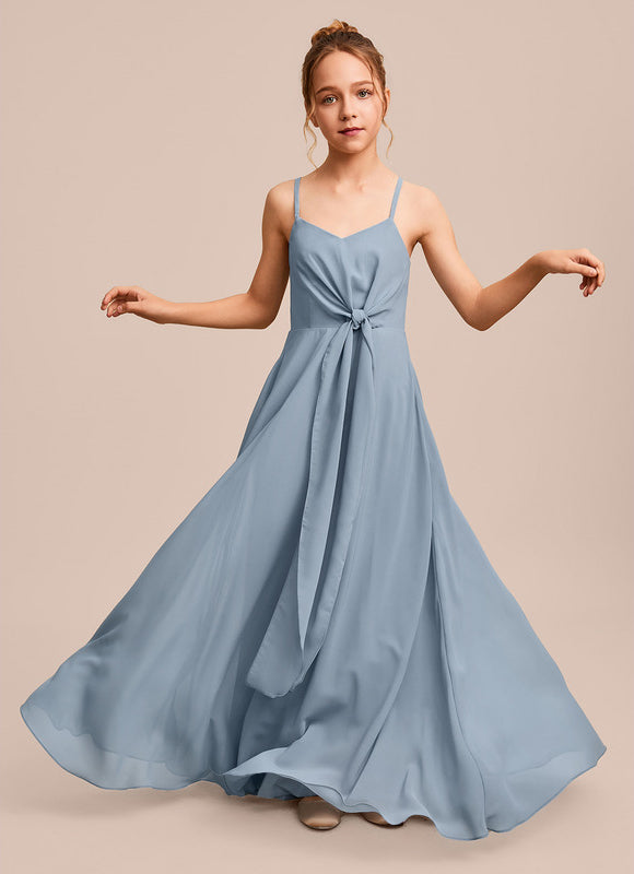 Robe Demoiselle D'Honneur Verte Éthérée - gallery 3