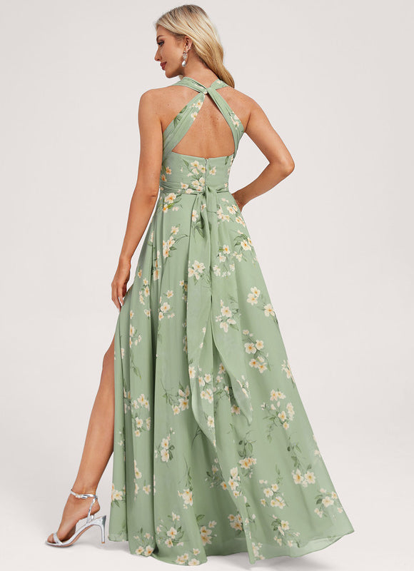 Robe Demoiselle D'Honneur Asymétrique - gallery 4