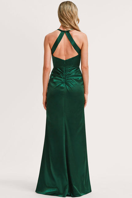 Robe Longue Satin Demoiselle D'Honneur - gallery 4
