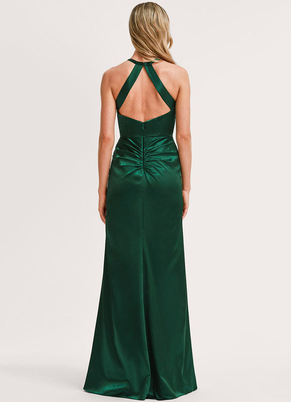 Robe Longue Satin Demoiselle D'Honneur - gallery 4