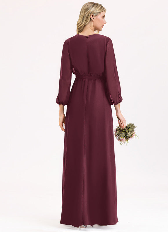 Robe Demoiselle D'Honneur Éclat Bordeaux - gallery 8